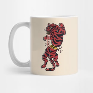 Maul Red Toothed Saber Traditional Tattoo Style by Tobe Fonseca Mug